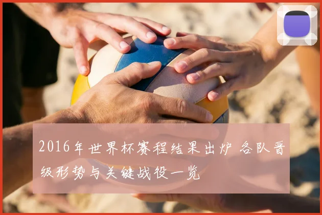 2016年世界杯赛程结果出炉 各队晋级形势与关键战役一览