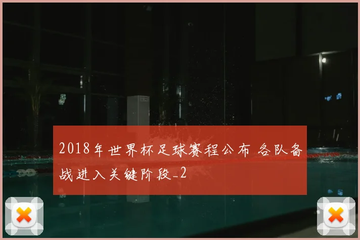 2018年世界杯足球赛程公布 各队备战进入关键阶段_2
